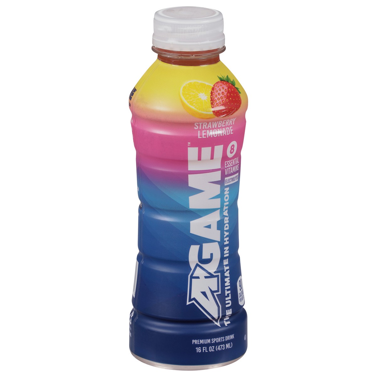 slide 3 of 9, A-Game Premium Strawberry Lemonade Hydration Beverage 16.9 fl oz, 16 oz