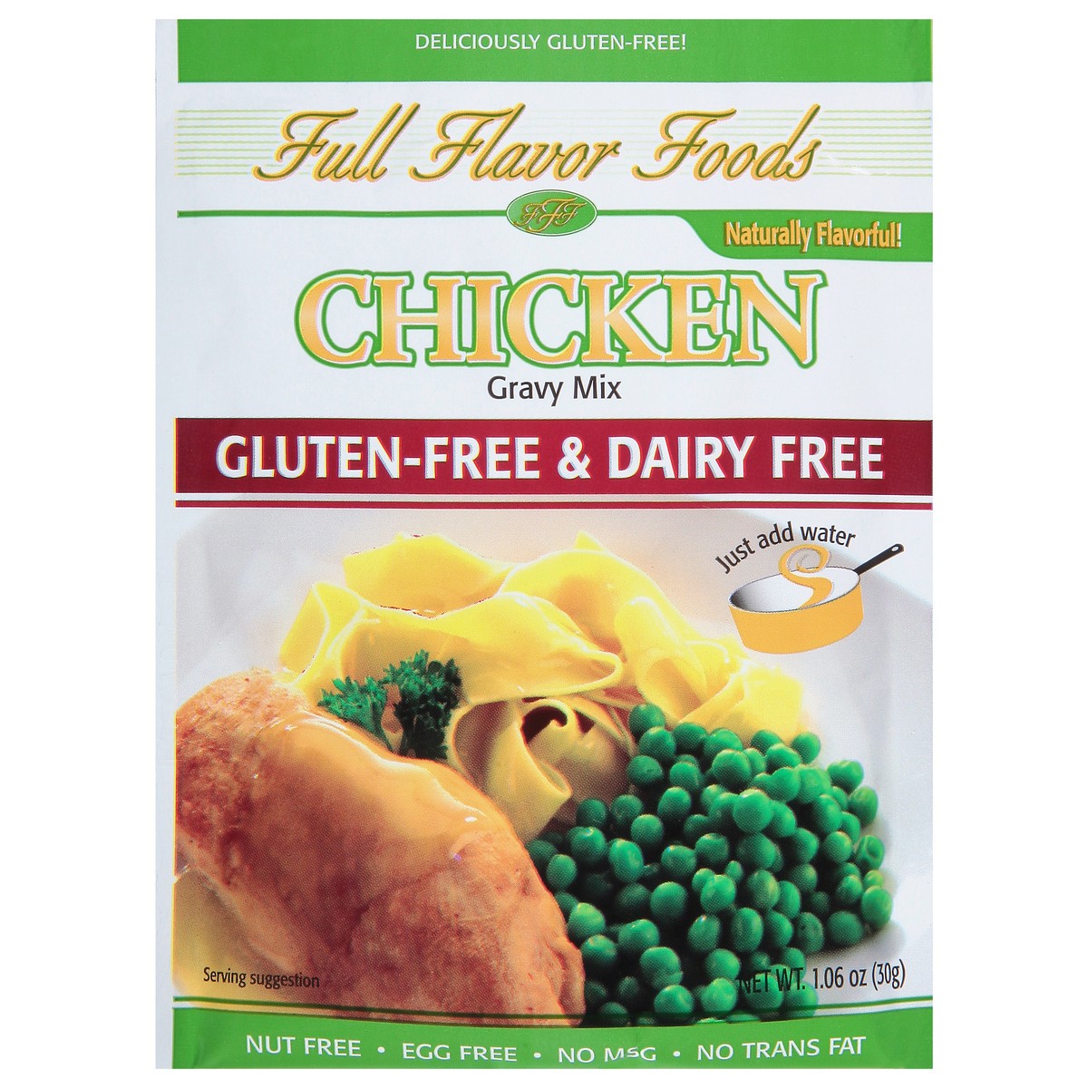 slide 1 of 9, Full Flavor Foods Full Flavor Chicken Gravy Mix, 1.06 oz
