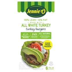 JENNIE-O White Turkey Burgers Frozen - 2 lb.