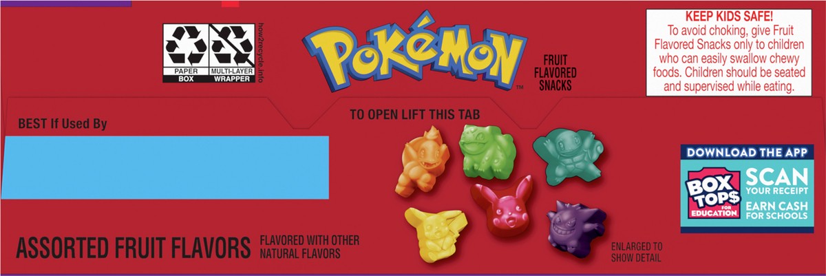 slide 6 of 9, Betty Crocker Pokemon Fruit Flavored Snacks, Treat Pouches, Gluten Free Snack, Value Pack, 22 Ct, 17.6 oz, 22 ct