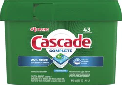 Cascade Complete Actionpac Dishwasher Detergent Pods Fresh Scent