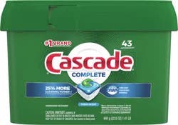Cascade Complete Actionpac Dishwasher Detergent Pods Fresh Scent
