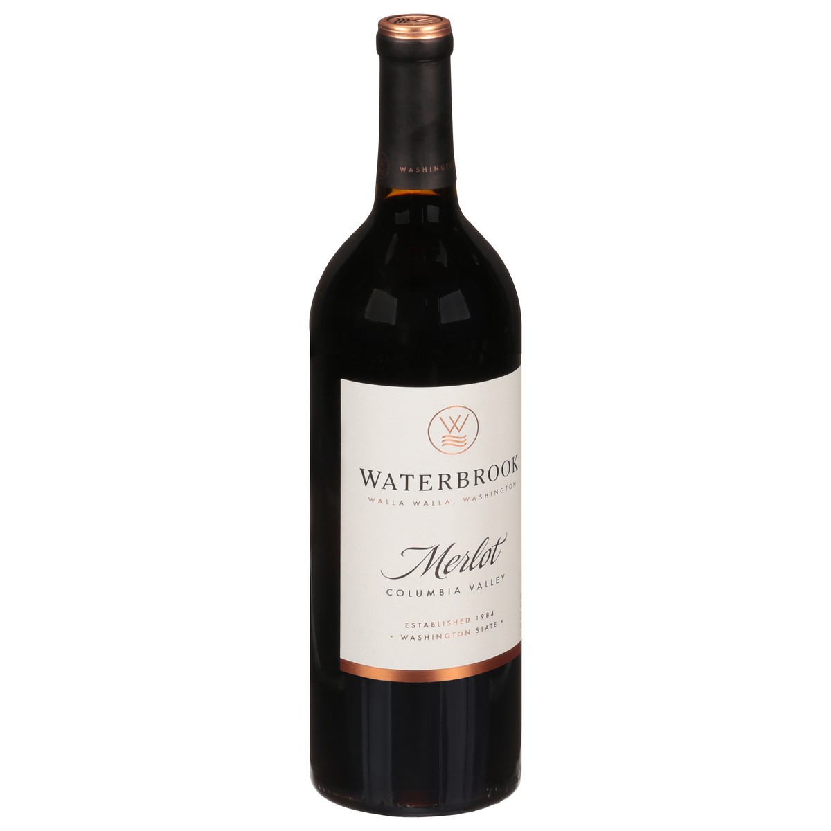 slide 2 of 9, PRECEPT Waterbrook Merlot, 750 ml