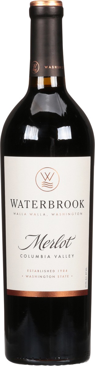 slide 6 of 9, PRECEPT Waterbrook Merlot, 750 ml