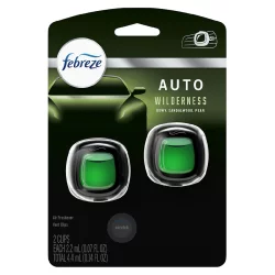 Febreze Auto Odor-Eliminating Car Freshener Vent Clip, Wilderness