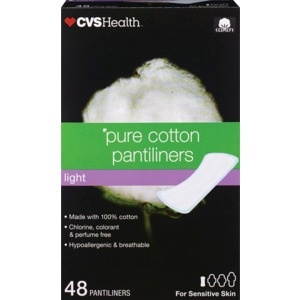 slide 1 of 1, CVS Health Pure Cotton Liners, 48 ct