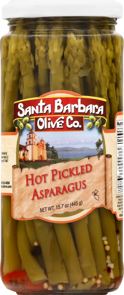 slide 7 of 8, Santa Barbara Olive Co. Pickled Asparagus Hot, 