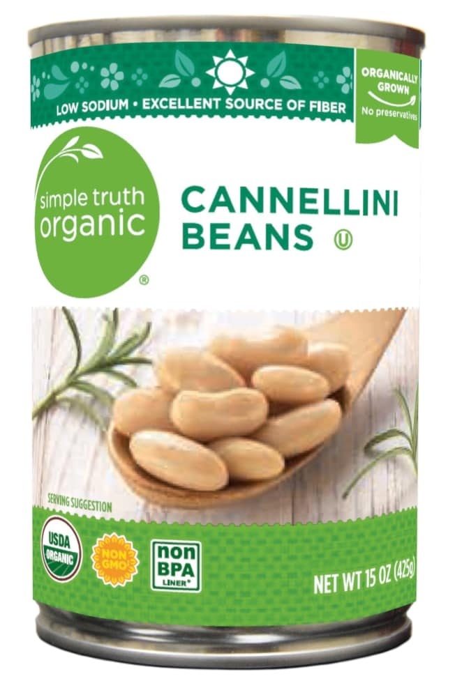 slide 1 of 1, Simple Truth Organic Cannellini Beans, 15 oz