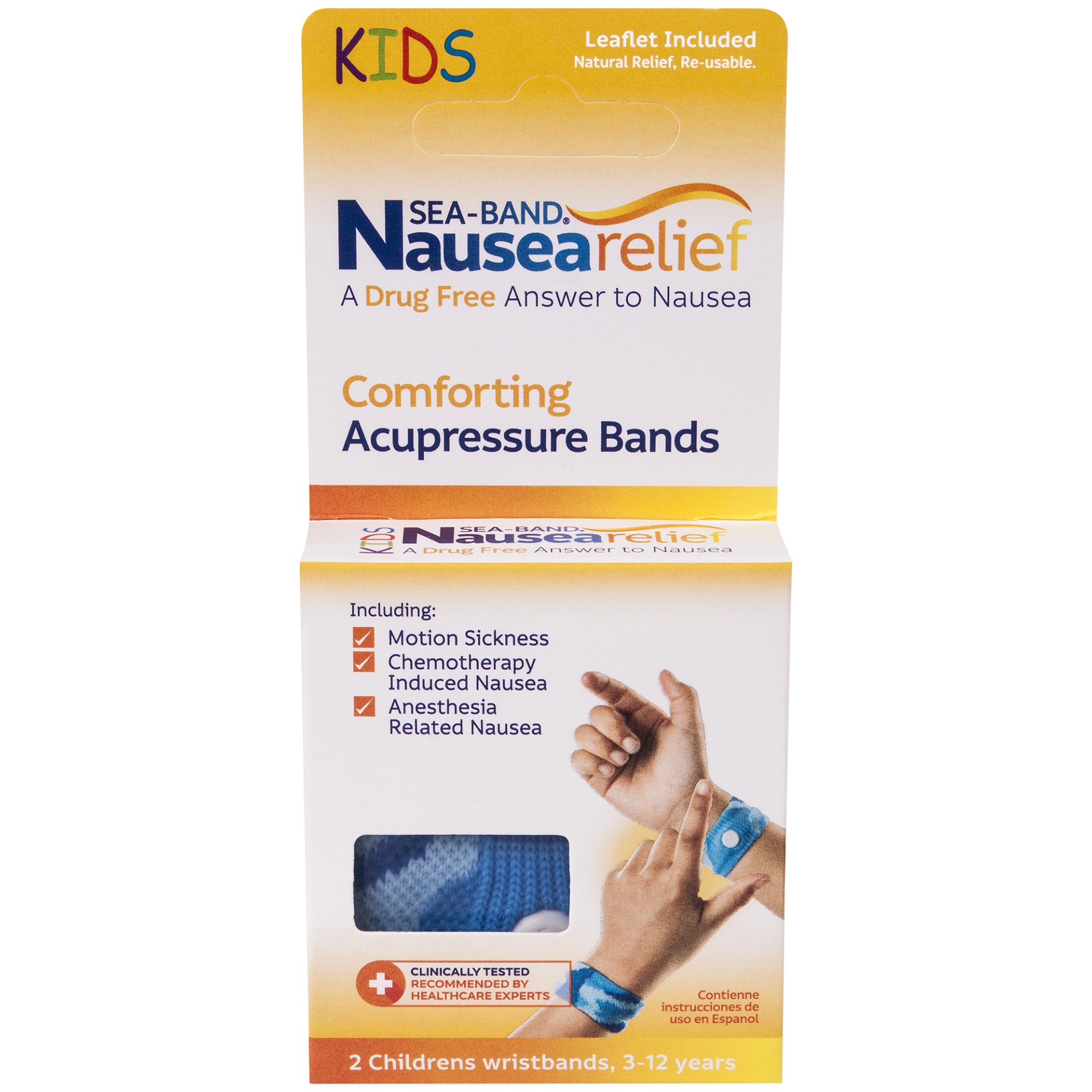 slide 1 of 1, Sea-Band Wristband, Accupressure, Child, 2 ct