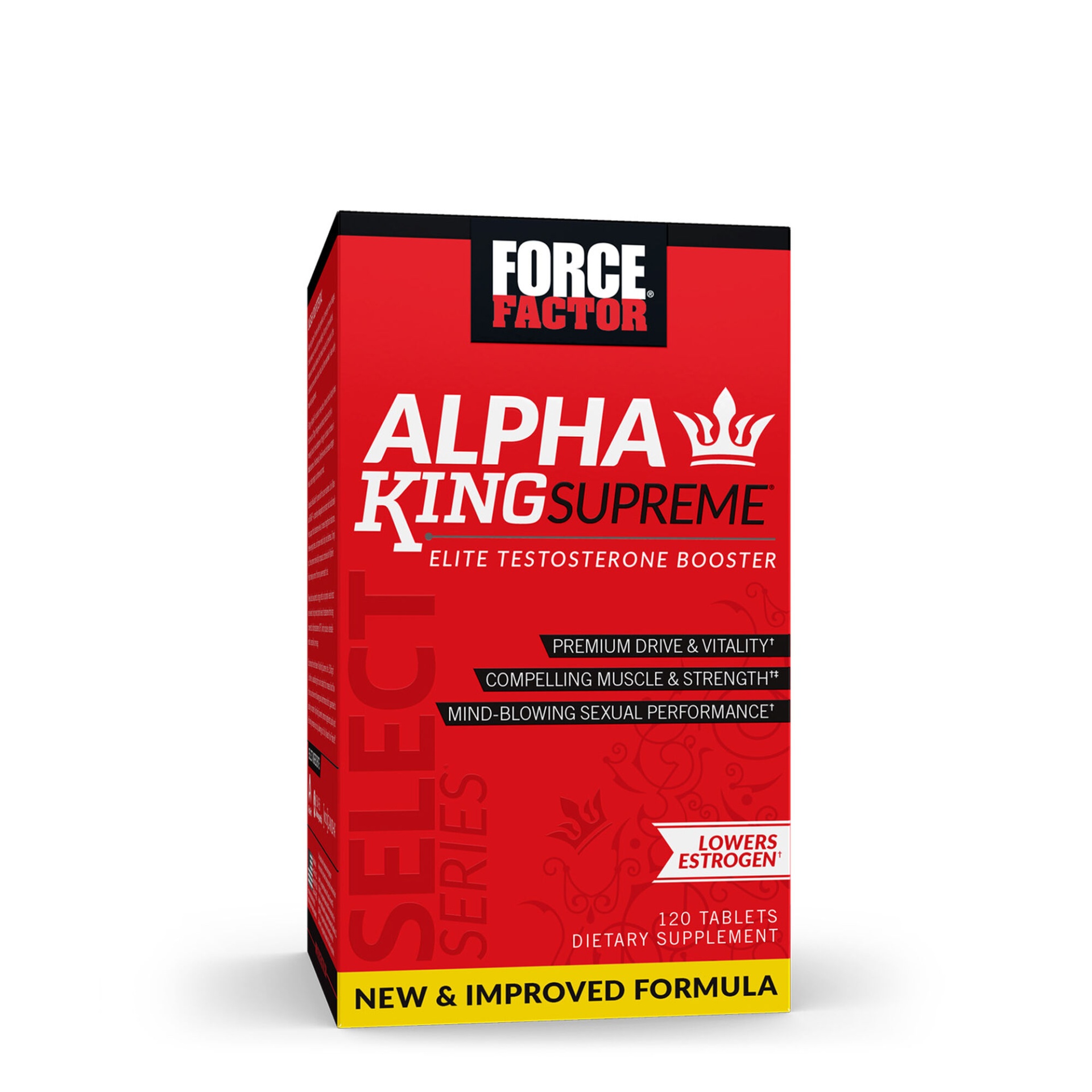 slide 1 of 1, Force Factor Alpha King Supreme V2, 120 ct