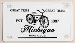Penrod/Hiawatha Michigan Bike Club Plate