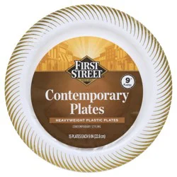 First Street 9In Contemporary Plate