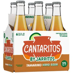 Cantaritos Tamarind Hard Soda 6 Pack - 12 fl oz Bottles