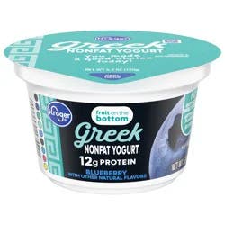 Kroger Fruit On The Bottom Blueberry Greek Nonfat Yogurt Cup