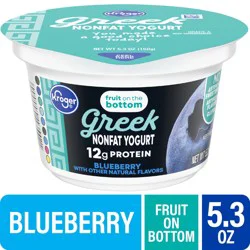Kroger Fruit On The Bottom Blueberry Greek Nonfat Yogurt Cup