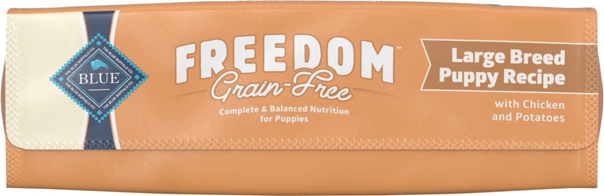 slide 8 of 12, Blue Buffalo Freedom Grain Free Natural Puppy Large Breed Dry Dog Food, Chicken 24-lb, 24 lb