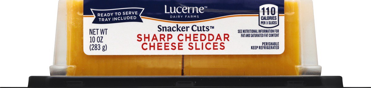 slide 3 of 4, Lucerne Dairy Farms Sharp Cheddar Cheese Tray, 10 oz