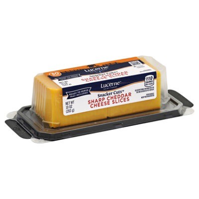 slide 1 of 4, Lucerne Dairy Farms Sharp Cheddar Cheese Tray, 10 oz