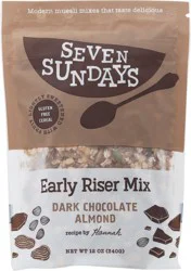 Seven Sundays Early Riser Mix Dark Chocolate Almond Cereal 12 oz