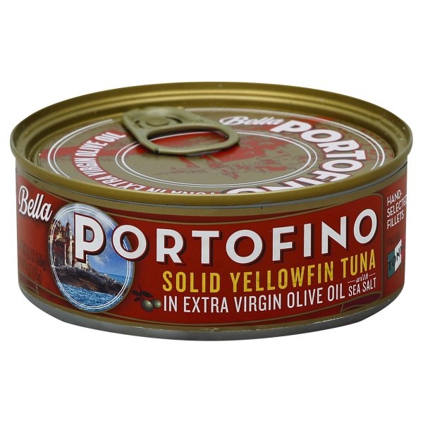 slide 1 of 1, Portofino Bella Solid Yellowfin Tuna in Extra Virgin Olive Oil, 4.5 oz