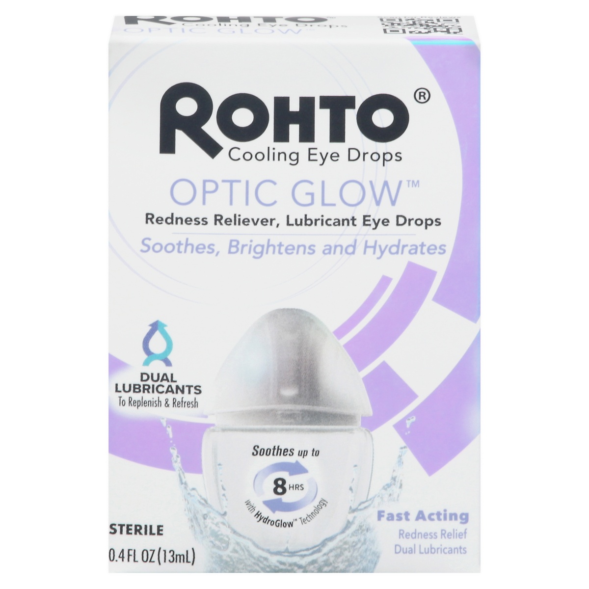 slide 1 of 1, Rohto Cooling Eye Drops Optic Glow Eye Drops, 0.4 oz
