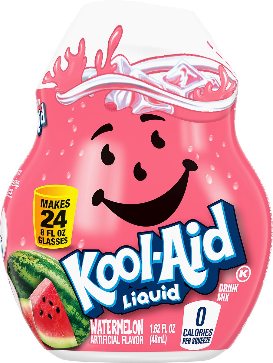 slide 3 of 8, Kool-Aid Liquid Watermelon Artificially Flavored Soft Drink Mix, 1.62 fl oz Bottle, 1.62 fl oz