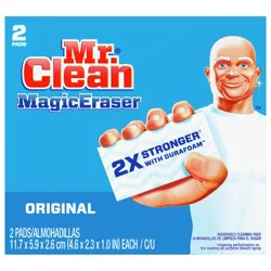Mr. Clean Magic Eraser Original, Cleaning Pads with Durafoam, 2 count