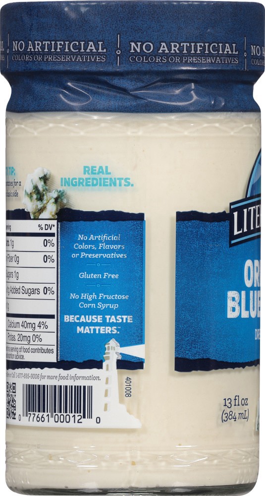 slide 2 of 4, Litehouse Original Blue Cheese Dressing & Dip 13 fl. oz. Jar, 13 fl oz
