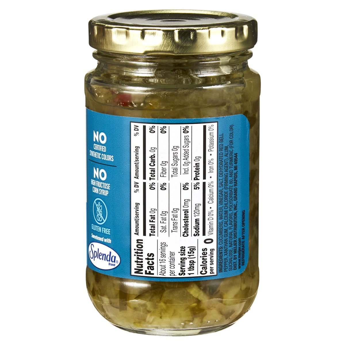 slide 11 of 29, Meijer No Sugar Added Sweet Relish, 8 oz