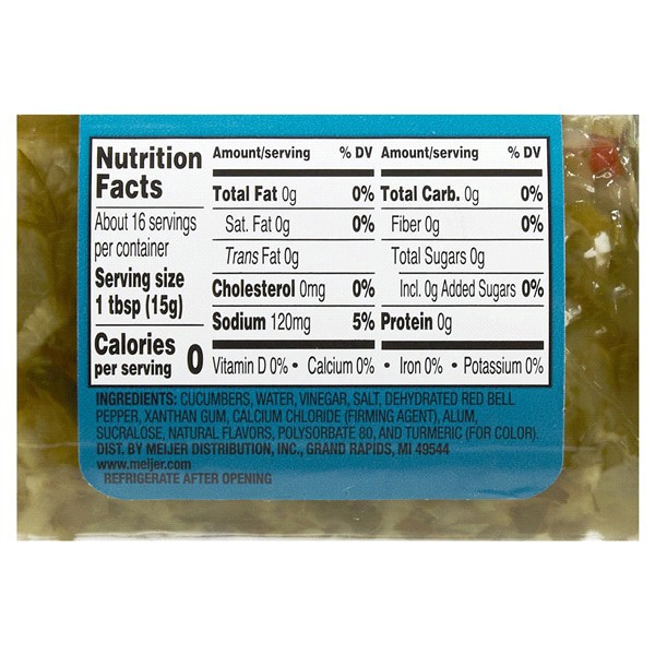 slide 17 of 29, Meijer No Sugar Added Sweet Relish, 8 oz