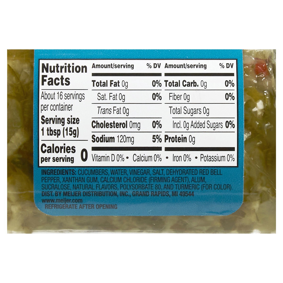 slide 14 of 29, Meijer No Sugar Added Sweet Relish, 8 oz