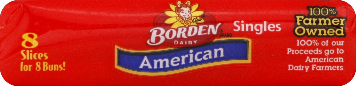 slide 4 of 5, Borden Dairy American Singles, 6 oz