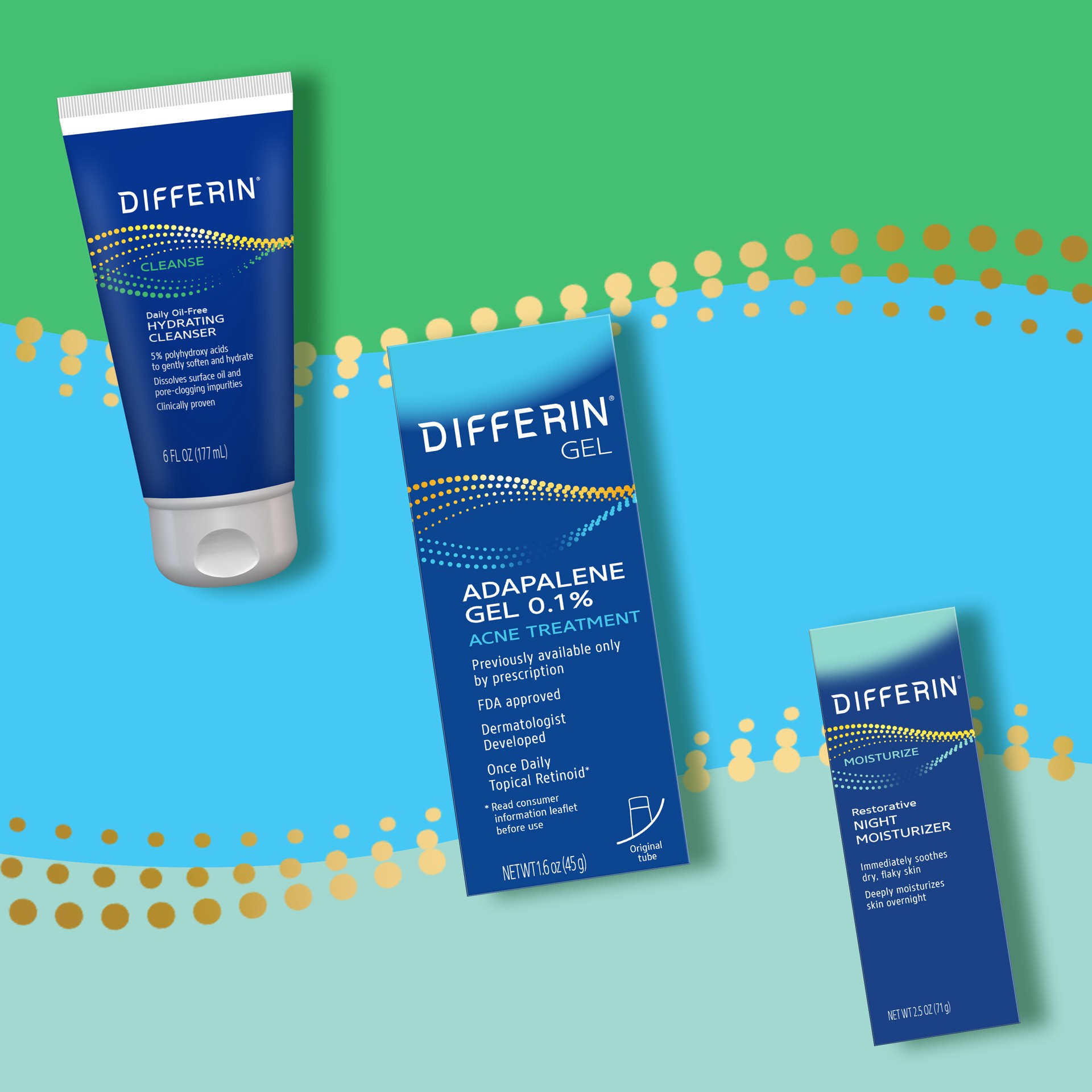 slide 7 of 7, Differin Restorative Night Moisturizer, 2.5 oz, 2.50 fl oz