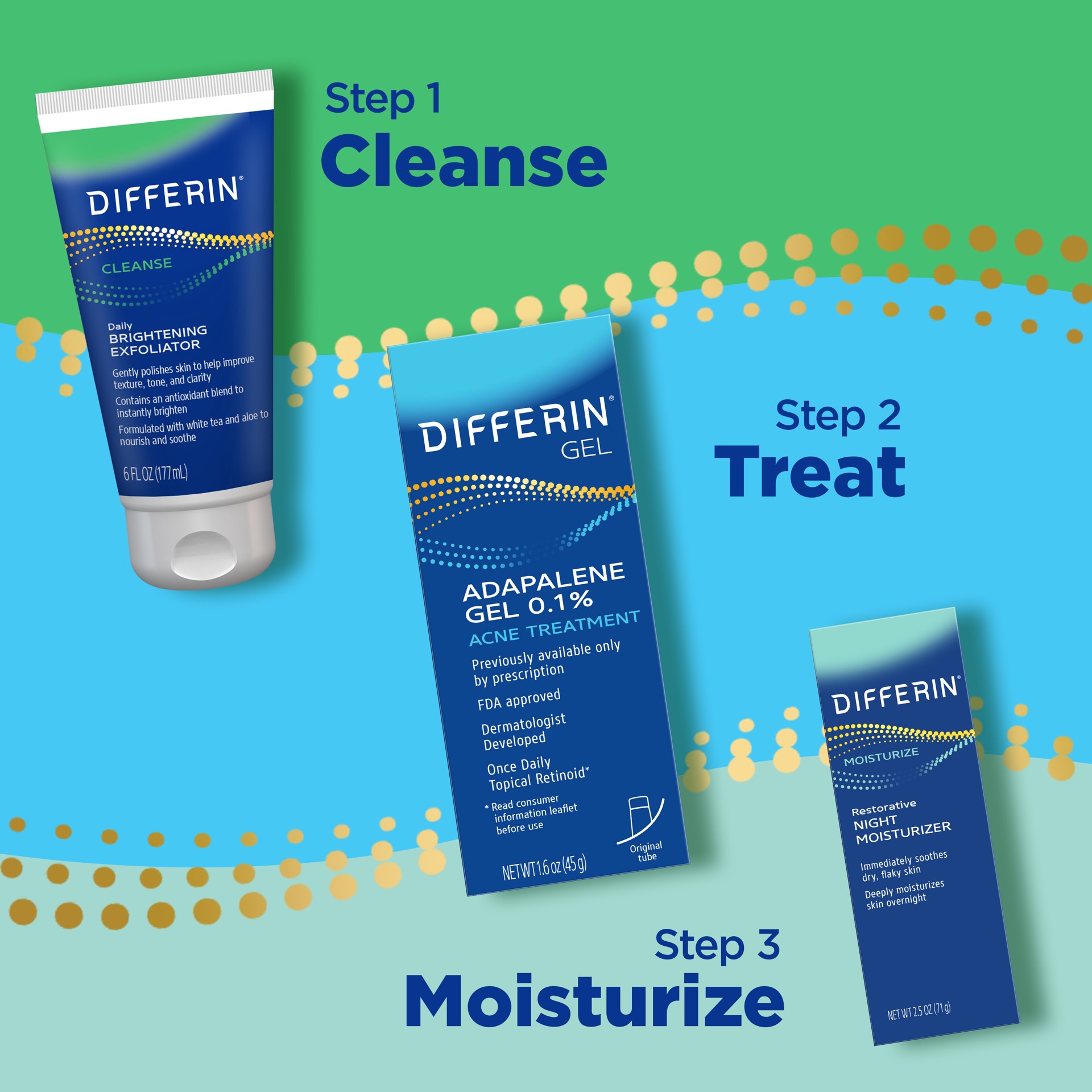 slide 5 of 7, Differin Restorative Night Moisturizer, 2.5 oz, 2.50 fl oz