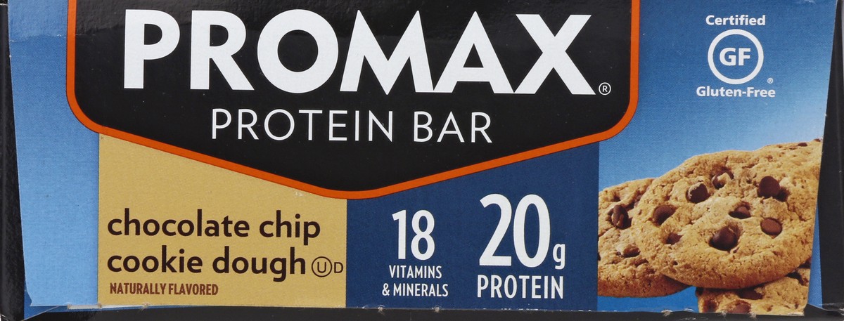 slide 4 of 9, Promax Original Chocolate Chip Cookie Dough Protein Bar 12 ea, 12 ct