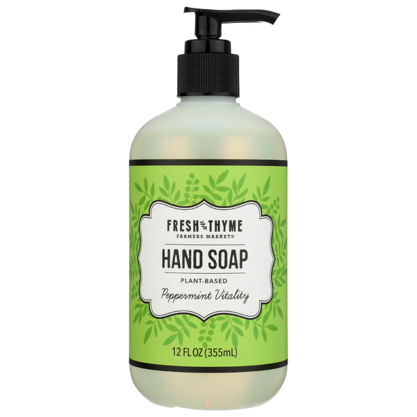 slide 1 of 1, Fresh Thyme Peppermint Vitality Hand Soap, 12 fl oz