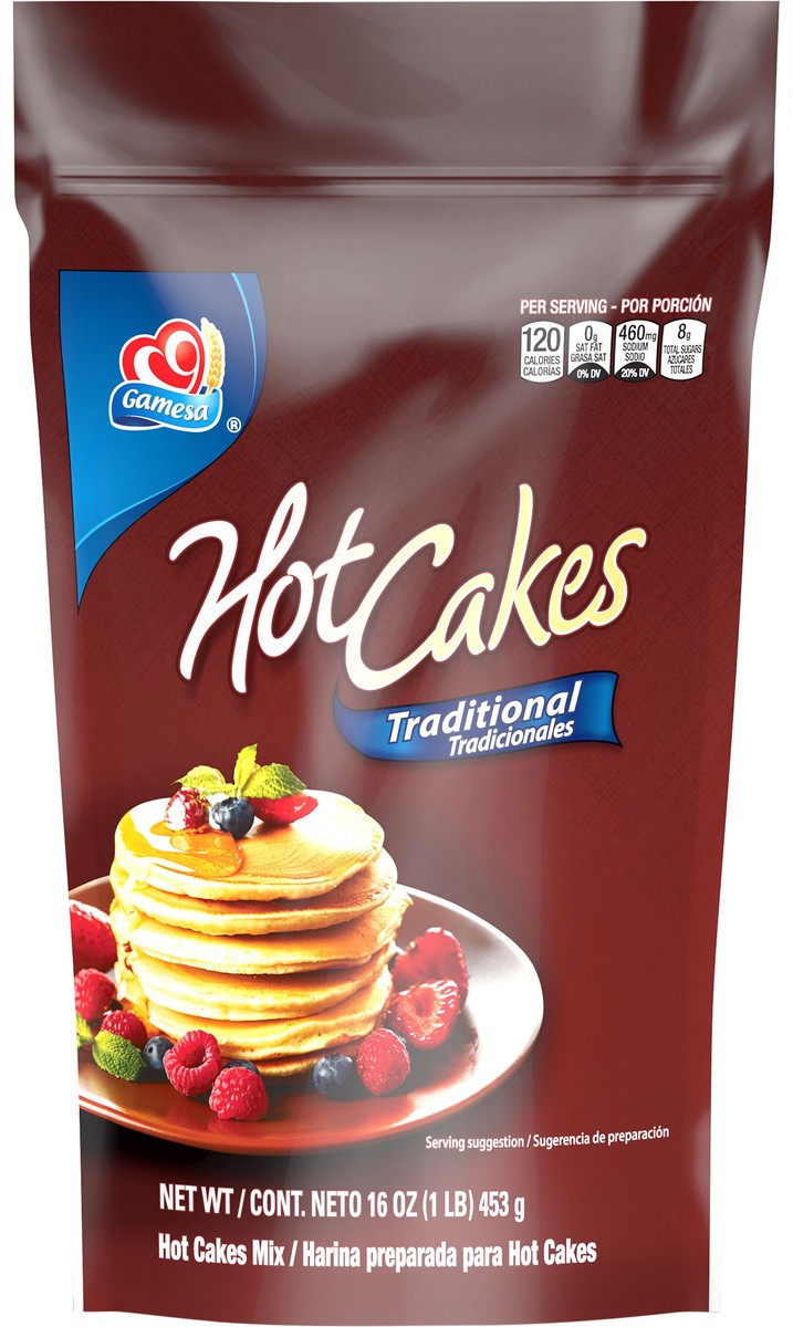 slide 3 of 7, Gamesa Hot Cakes Mix Traditional (Bag), 1 ct