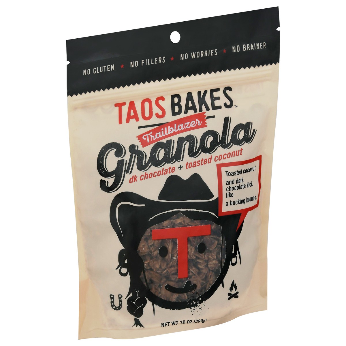 slide 8 of 9, Taos Bakes Trailblazer Gluten Free Dark Chocolate + Toasted Coconut Granola, 10 oz