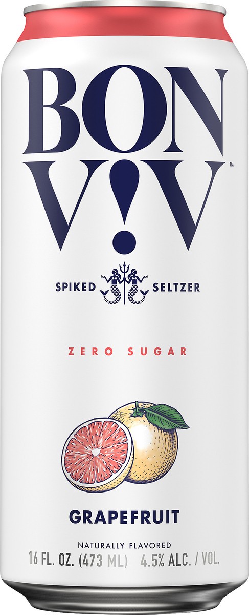 slide 6 of 8, Bon Viv Grapefruit Hard Seltzer, 4 ct; 16 oz