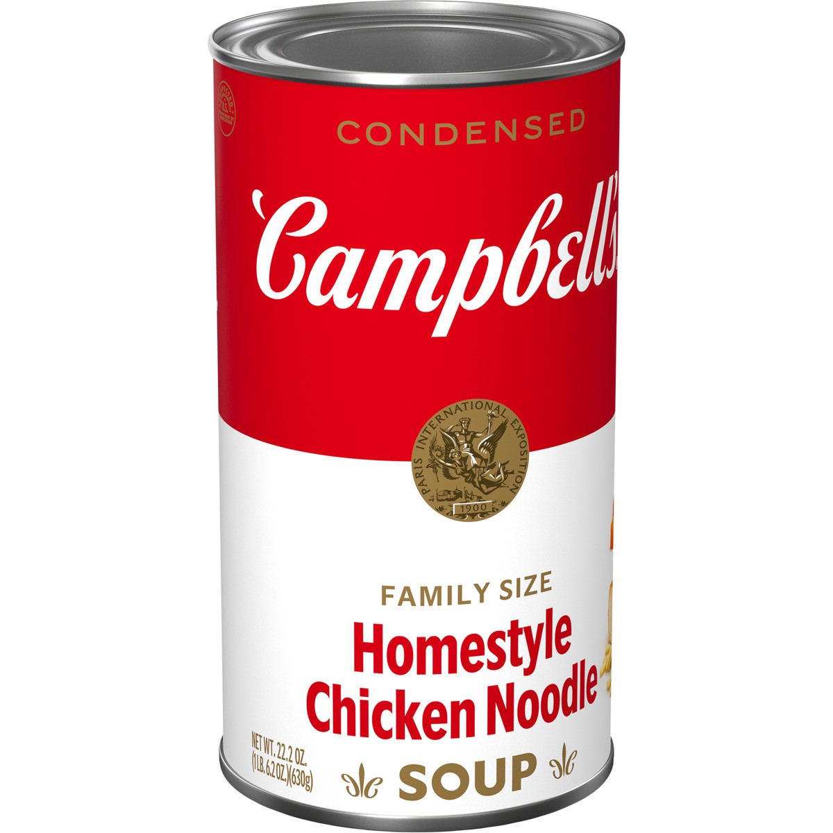 slide 8 of 9, Campbell's Campbell''s Condensed Homestyle Chicken Noodle Soup, 22.2 oz Family Size Can, 22.2 oz