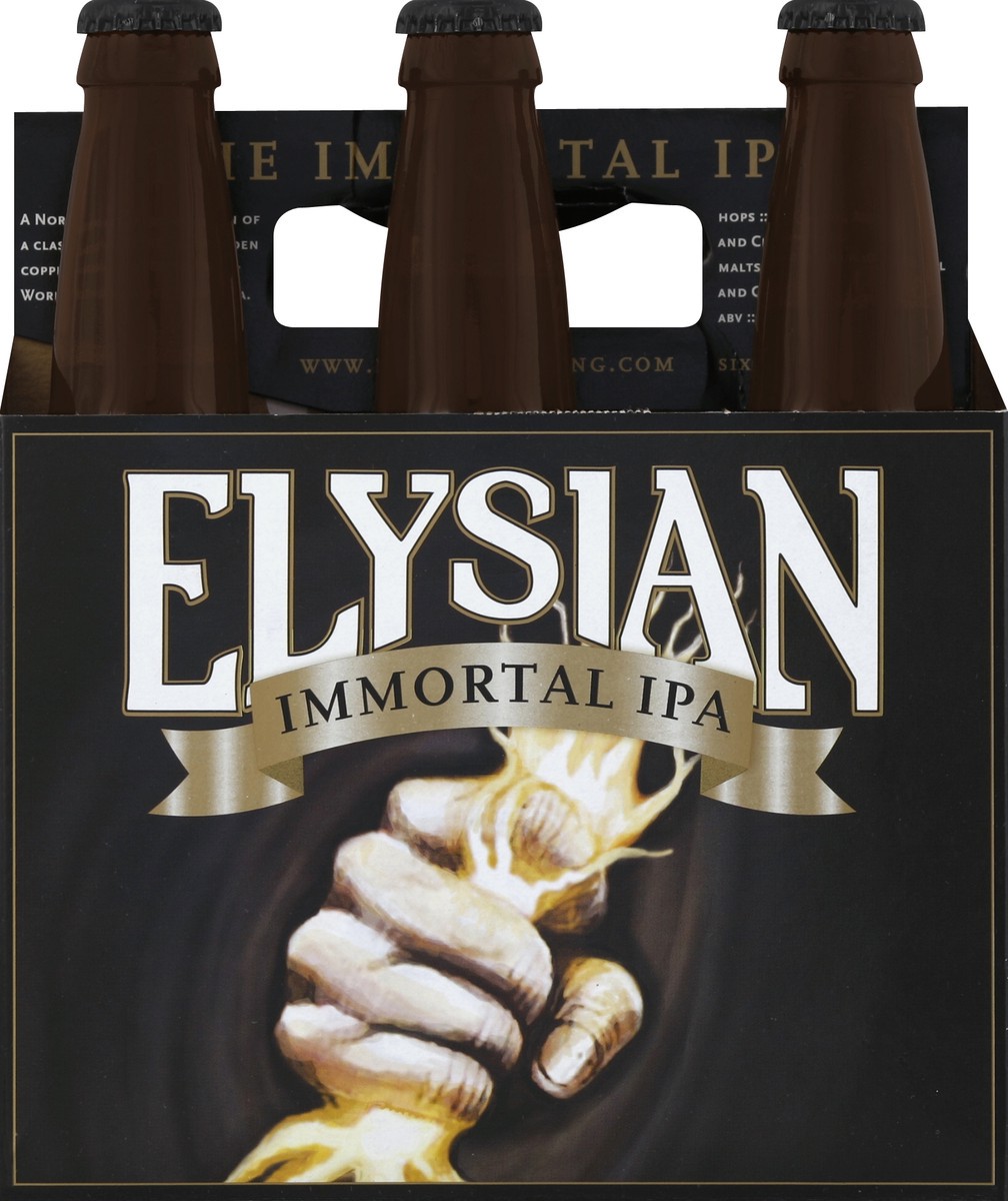 slide 4 of 5, Elysian Brewing Company Immortal IPA, 6-Pack, 12 oz. Bottles, 6 ct; 12 oz