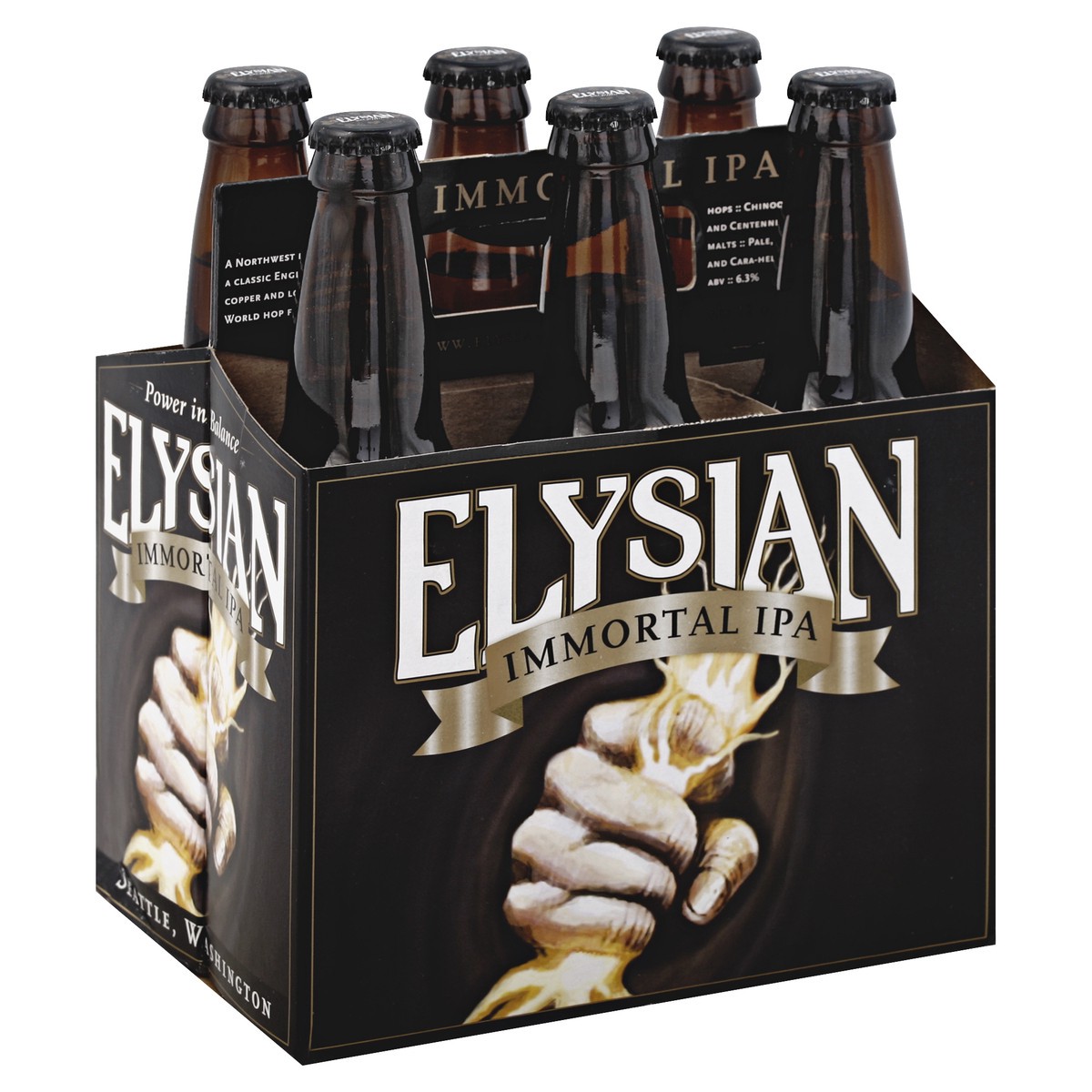 slide 3 of 5, Elysian Brewing Company Immortal IPA, 6-Pack, 12 oz. Bottles, 6 ct; 12 oz