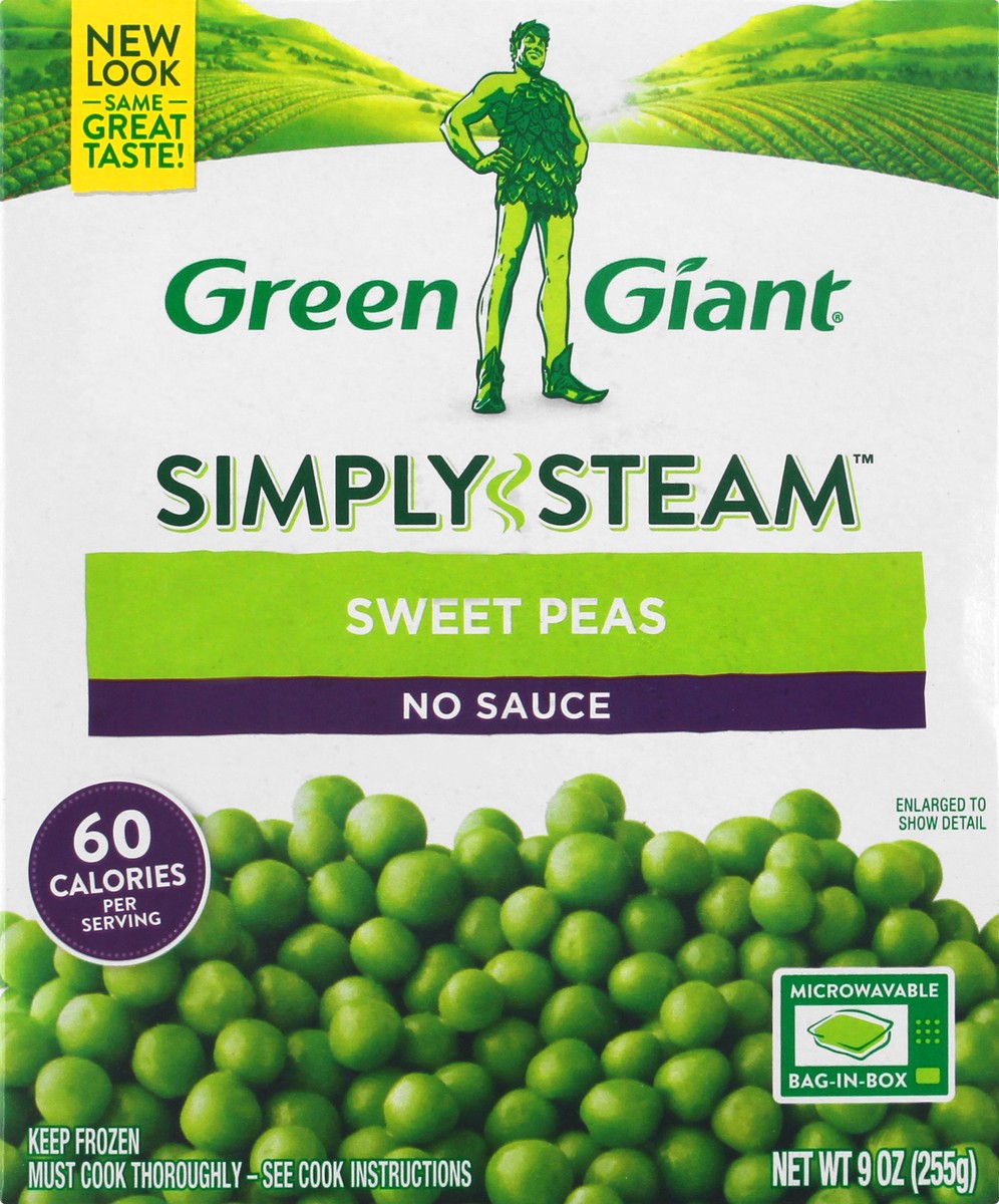 slide 10 of 11, Green Giant Simply Steam No Sauce Sweet Peas 9 oz, 9 oz