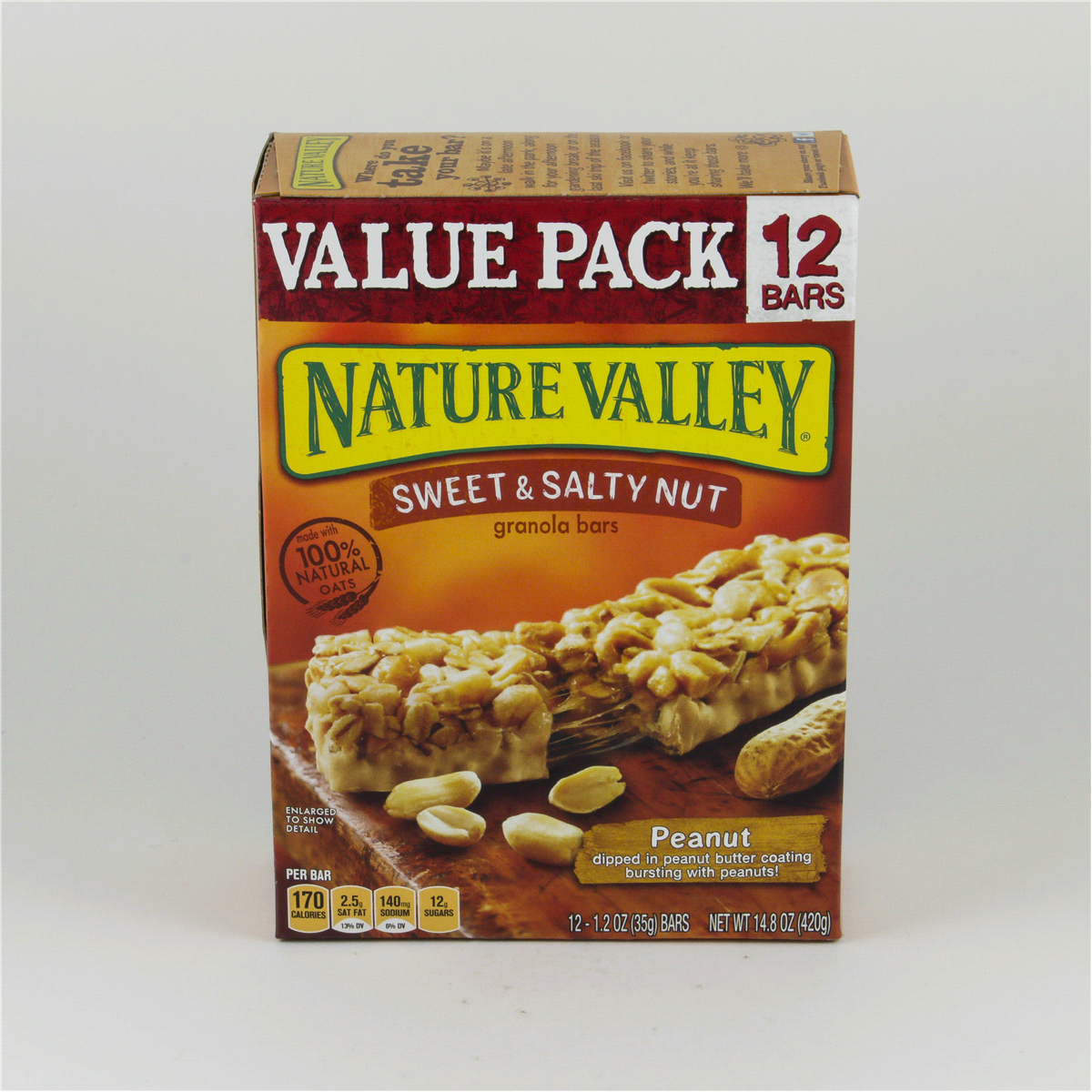slide 5 of 6, Nature Valley Granola Bars Sweet and Salty Nut, Peanut, 12 Bars, 12 ct; 1.2 oz