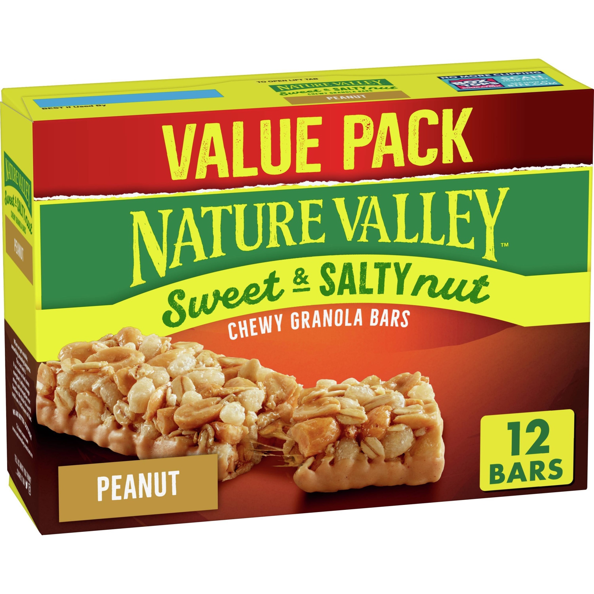 slide 1 of 6, Nature Valley Granola Bars Sweet and Salty Nut, Peanut, 12 Bars, 12 ct; 1.2 oz