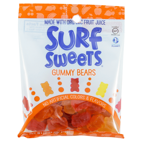 slide 1 of 2, Wholesome Surf Sweet Gummy Bears, 2.75 oz