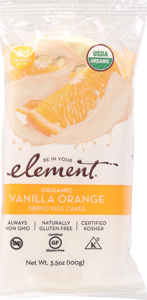 slide 1 of 13, Element Snacks Rice Cake Vanilla Ora, 3.5 oz