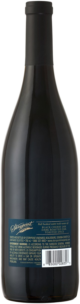 slide 3 of 3, Storypoint Red Wine, Pinot Noir, 750 ml