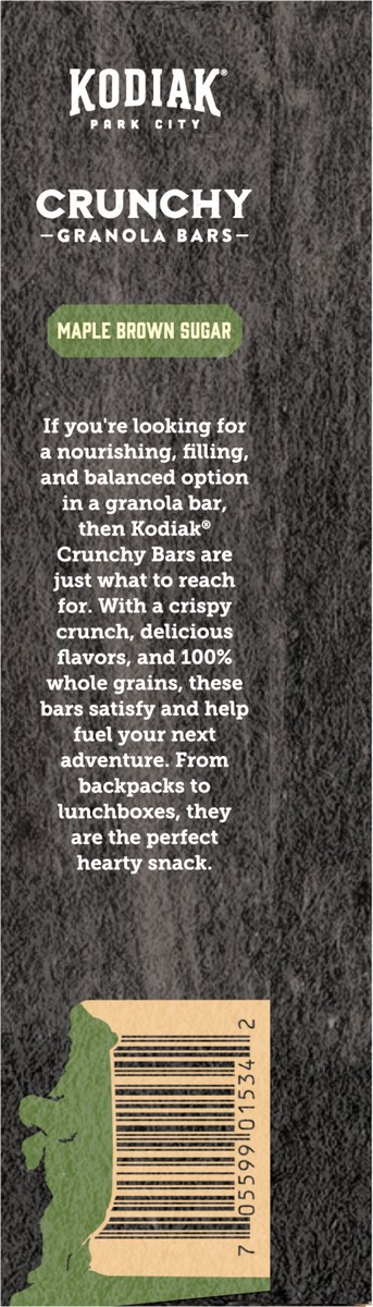 slide 11 of 12, Kodiak Cakes Crunchy Granola Bar, Maple Brown Sugar, 9.5 oz/6 ct, 6 ct