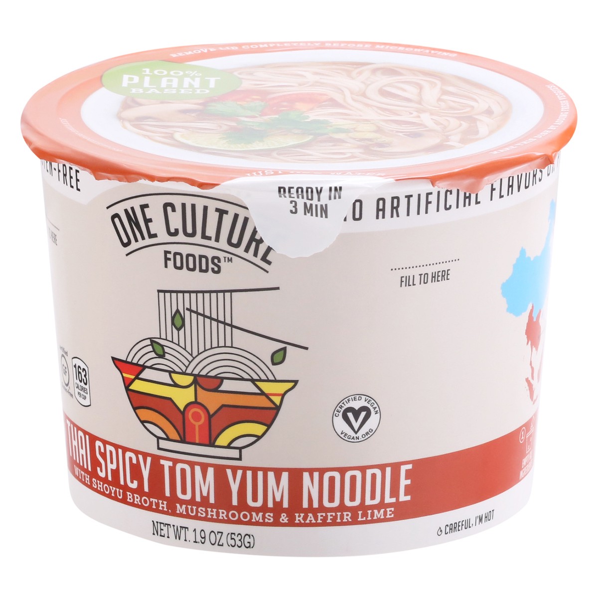 slide 6 of 12, One Culture Foods Thai Spicy Tom Yum Noodle 1.9 oz, 1.9 oz